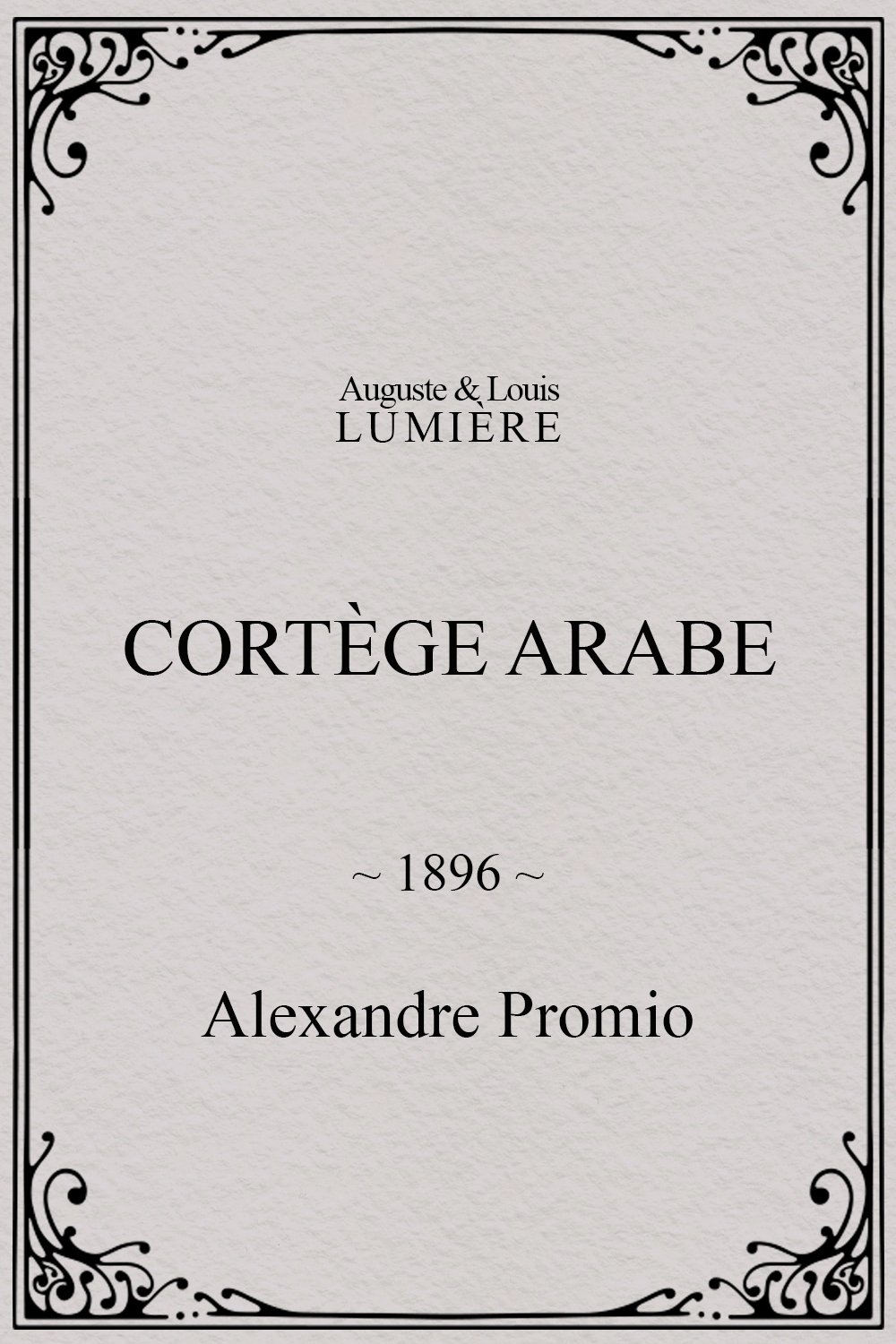 Arab Cortege, Geneva