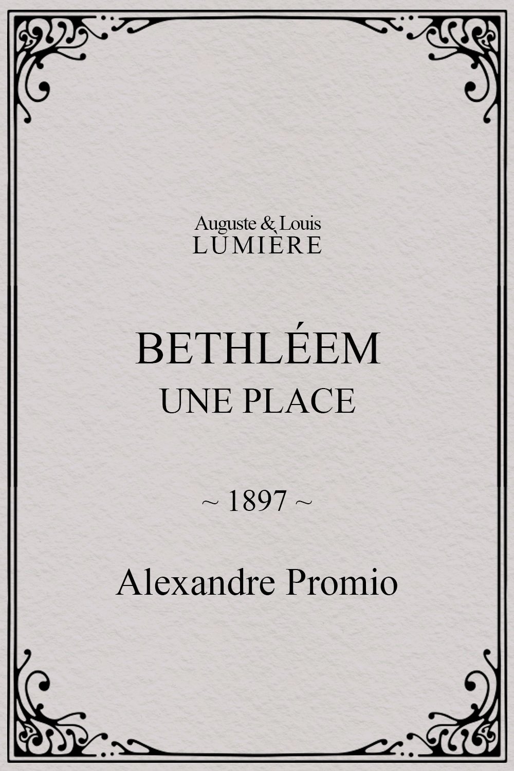 Bethléem, une place