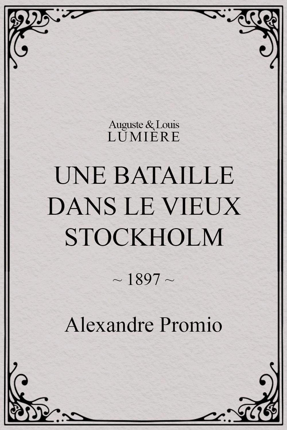 Une bataille dans le vieux Stockholm