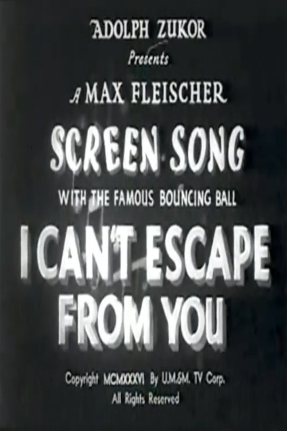 I Can't Escape from You