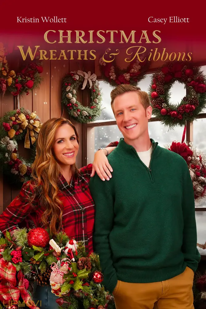Christmas Wreaths and Ribbons