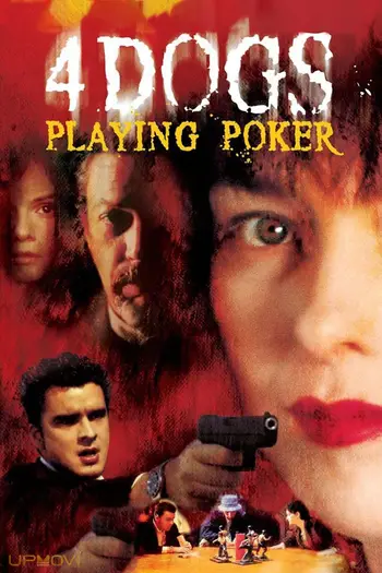Four Dogs Playing Poker