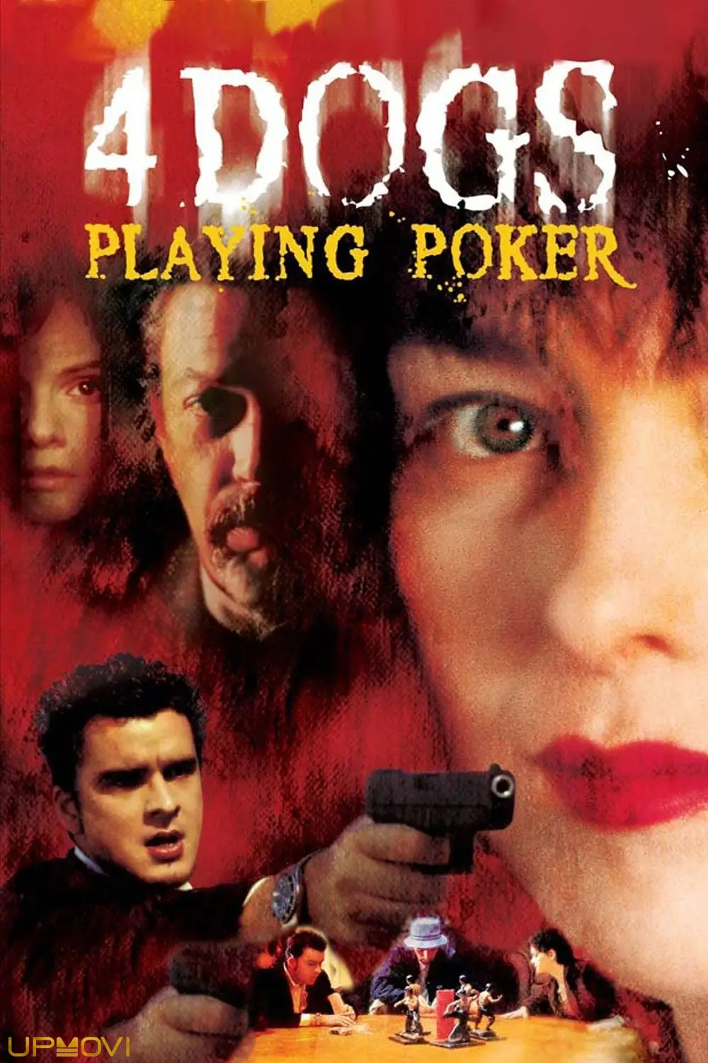 Four Dogs Playing Poker