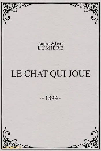 Le chat qui joue