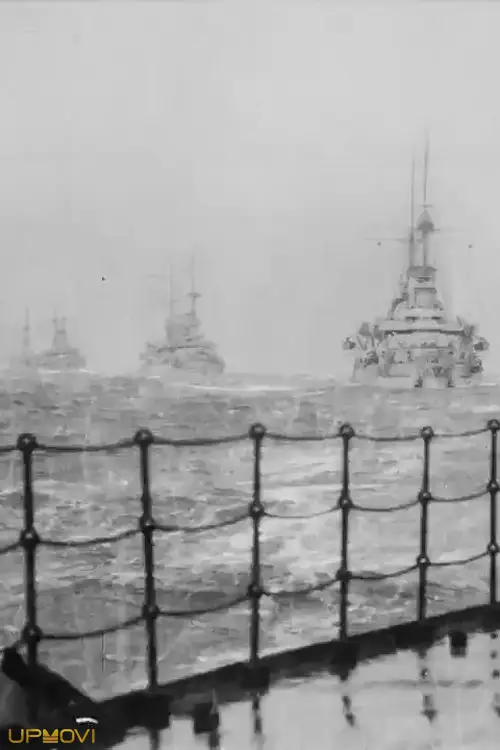 Four Warships in Rough Seas