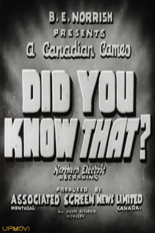 Did You Know That?