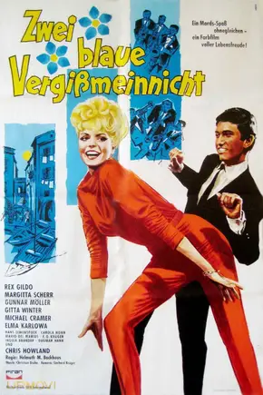 Zwei blaue Vergissmeinnicht